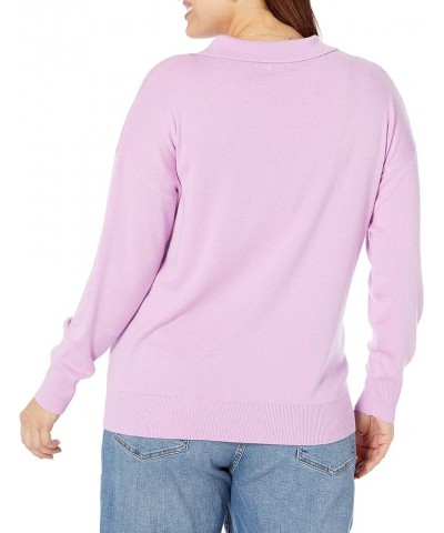 Women's Meena Loose-Fit Sweater Polo Lavendula $29.65 Sweaters