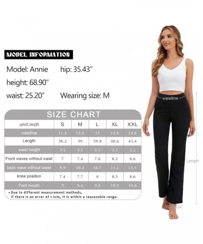 Bootcut Yoga Pants with 4 Pockets for Women Wide Leg Pants High Waist Stretch Workout/Office Legging Petite/Regular Dark Grey...