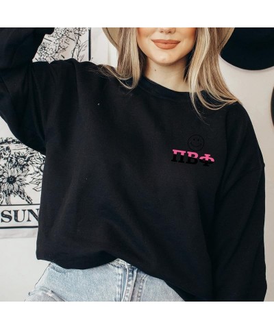 Pi Beta Phi Sweatshirt - Pi Phi Pink Waves Sorority Crewneck Sweatshirt Black $22.92 Hoodies & Sweatshirts