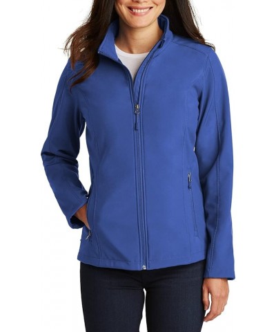 Womens Full-Zip Long Sleeves Water and Wind Resistacne Core Soft Shell Jacket True Royal $16.12 Jackets