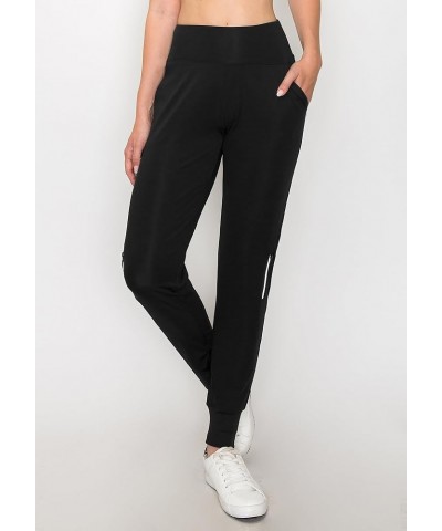 Women's Jogger with Pockets - Soft Full & Capri Sweat Pants Sjog8171 / Black $9.58 Pants