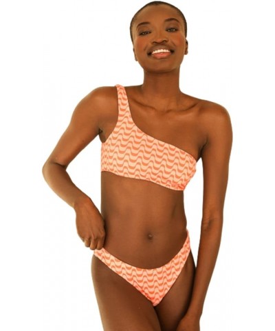 Nocturnal Bikini Bottom for Women with Cheeky Back Coverage, High-Cut Bikini Bottom with Curved Waistline New Wave $16.27 Swi...