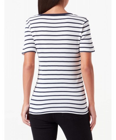 Women's Stripes Short Sleeved Iconic Organic Cotton V-Neck T-Shirt Size Small $30.24 T-Shirts