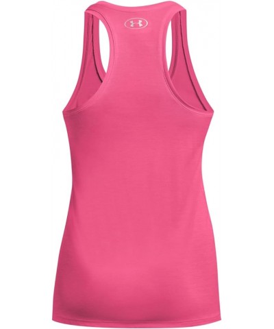 Women's Tech Twist Tank Top (640) Pink Punk / White / Metallic Silver $10.48 Activewear