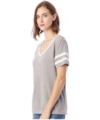 Women's Varsity Vintage Jersey T-Shirt Smokegrey/White $10.34 T-Shirts