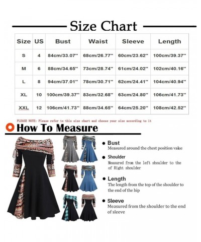 Women's Fashion Casual Waist Wide Hem Off Shoulder Long Sleeve A-Line Dress Gray-2 $11.69 Dresses