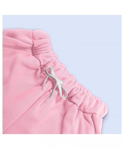 Christmas Outfits For Women Sweatsuit 2 Piece, Crew Neck Sweatshirt and Sweatpants Irregular Hem Pullover Tracksuit Sets Pink...