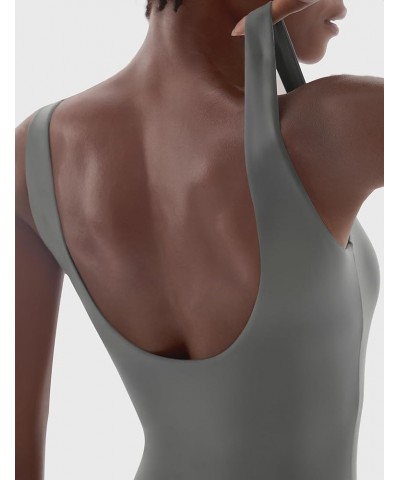 Bodysuit for Women Sleeveless Backless Tank Top Sharp Collection 04 Elephant Grey $15.19 Bodysuits