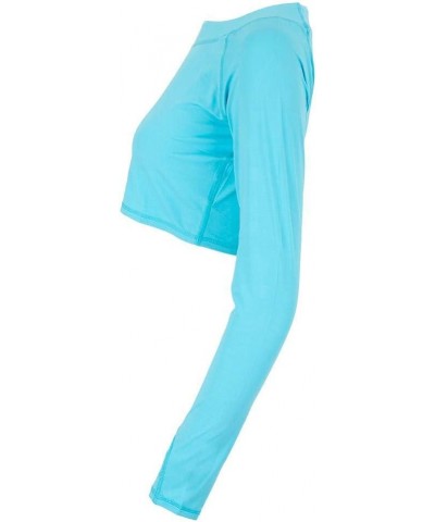 Women's UPF 50+ Sun Protection Active Crop Top Tangerine $32.16 Activewear